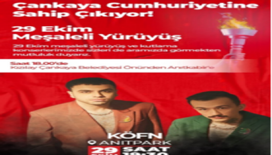 Çankaya Belediyesi Cumhuriyet Bayramı KÖFN Konseri